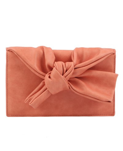 Knotted Bow Front Clutch